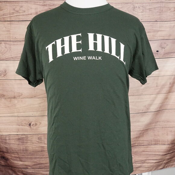 THE HILL WINE WALK ST LOUIS MO ITALIA ITALIAN GREEN TSHIRT SIZE L LARGE - Picture 2 of 5